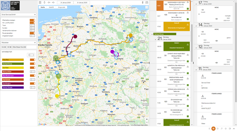 Kartenansicht Kartenansicht