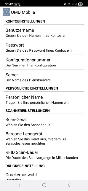 Login Daten